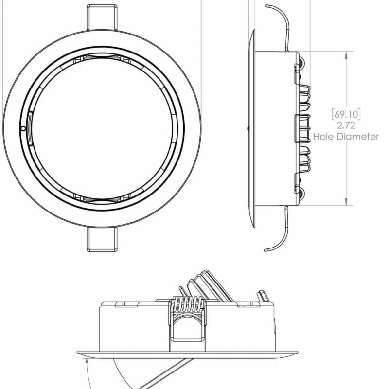 Positionable Mirage LED Down Light | White | Lumitec | New Wire Marine