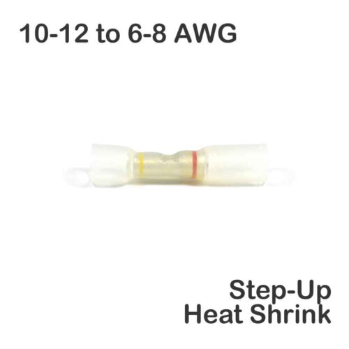 25 Pack Uninsulated Step Down Butt Connectors – 12-10 AWG To 16-14 AWG Electrical Wiring