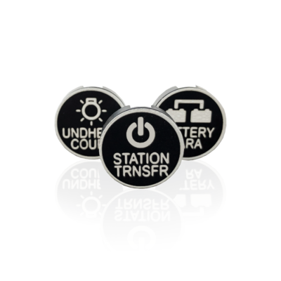 BW_Custom Actuators_SM Laser etched push button actuator illumination example