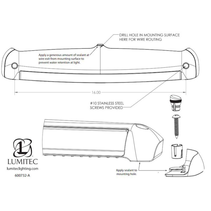 Lumitec Razor flood and spot beam pattern LED light bar