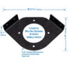Corner Bass Boat Battery Disconnect Switch Bracket