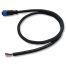 NMEA 2000 female strip cable with molded connector and stripped wire leads