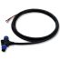 NMEA 2000 non-fused power cable with molded 5-pin connector and stripped wire leads