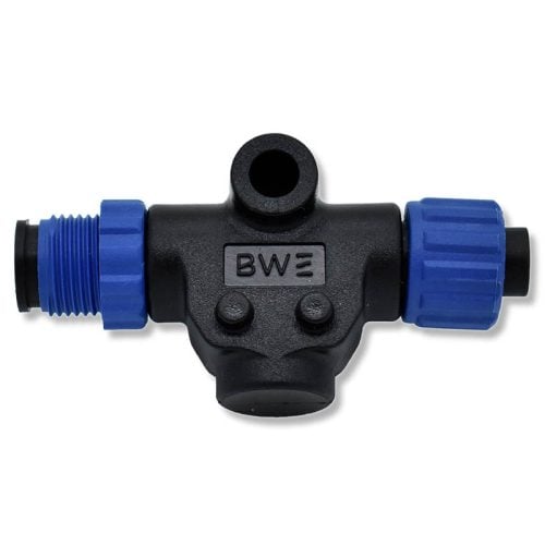 NMEA 2000 power isolator with 5-pin female-to-male marine connector