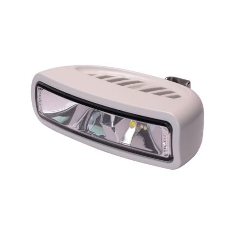 Caprera 3 spreader light white housing left side view