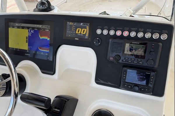 Modern dash panel upgrade for a 2022 Boston Whaler 19 Montauk