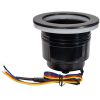 RGB Lighted Ring Cup Holder – Matte Black PVD