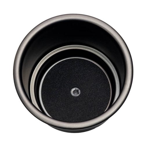 Matte Black Stainless Steel Cup Holder – 4.2″ Unlit PVD Finish