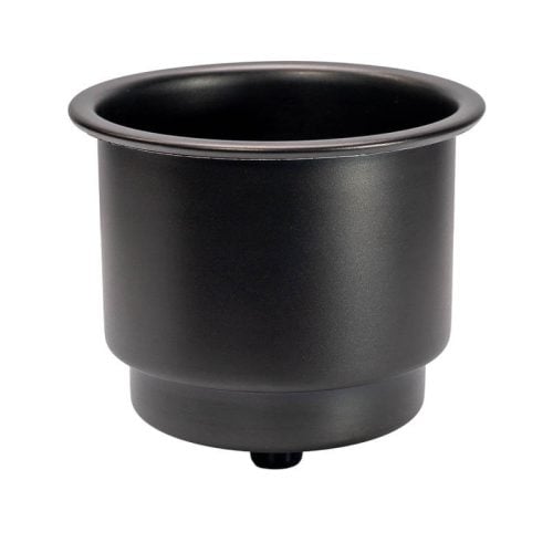 Matte Black Stainless Steel Cup Holder – 4.2″ Unlit PVD Finish