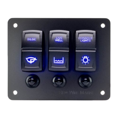 SEAready 3 Switch Blue LED Backlit Panel Contura XIV