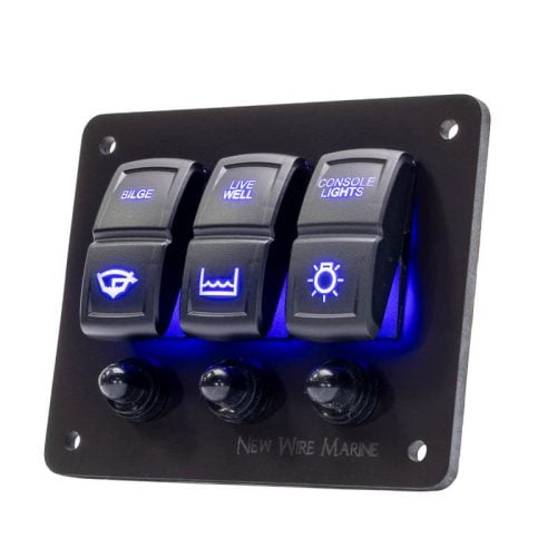 SEAready 3 Switch Blue LED Backlit Panel Contura XIV