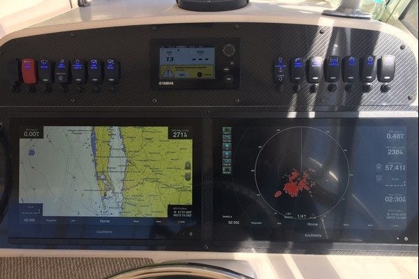 Custom dash panel replacement for a Grady-White Freedom 24 center console