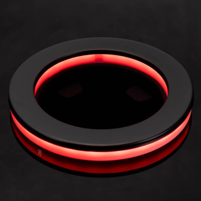 RGB Lighted Ring Cup Holder – Matte Black PVD