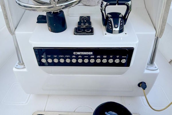 Installed switch panel replacement on a Contender center console