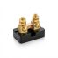 Marine grade 150 amp DC shunt with brass terminals and precision manganin element
