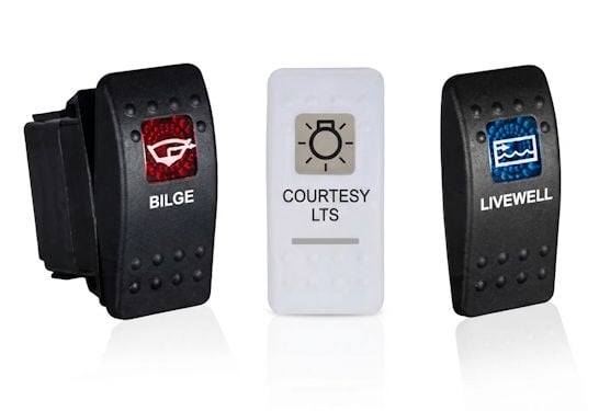 Carling Contura II Boat Rocker Switches and Covers