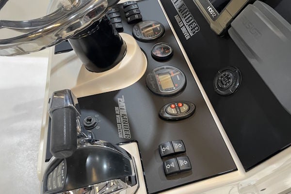 Modernized Pathfinder helm control panel with integrated switches and upgraded dash layout