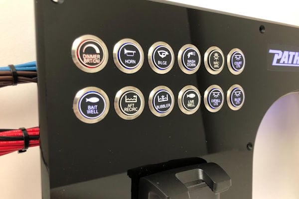 Clean Laser Etched Push Button switches on pathfinder switch panel replacement