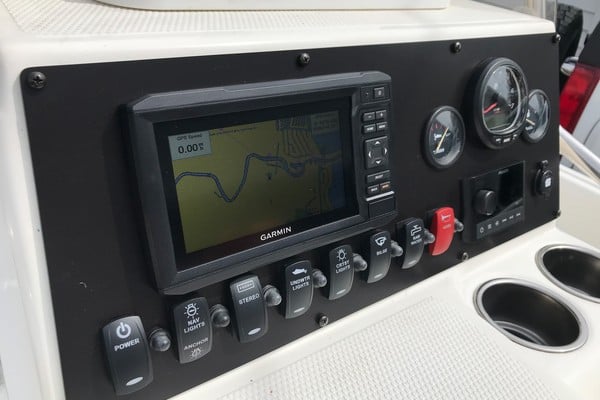 Mako rocker switch panel replacement built by New Wire Marine