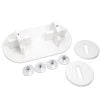Dual Fishing Leader Spool Holder with Suction Cup Mounting System