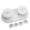 Dual Leader Spool Holder for Boat Tackle Stations and Rigging Areas