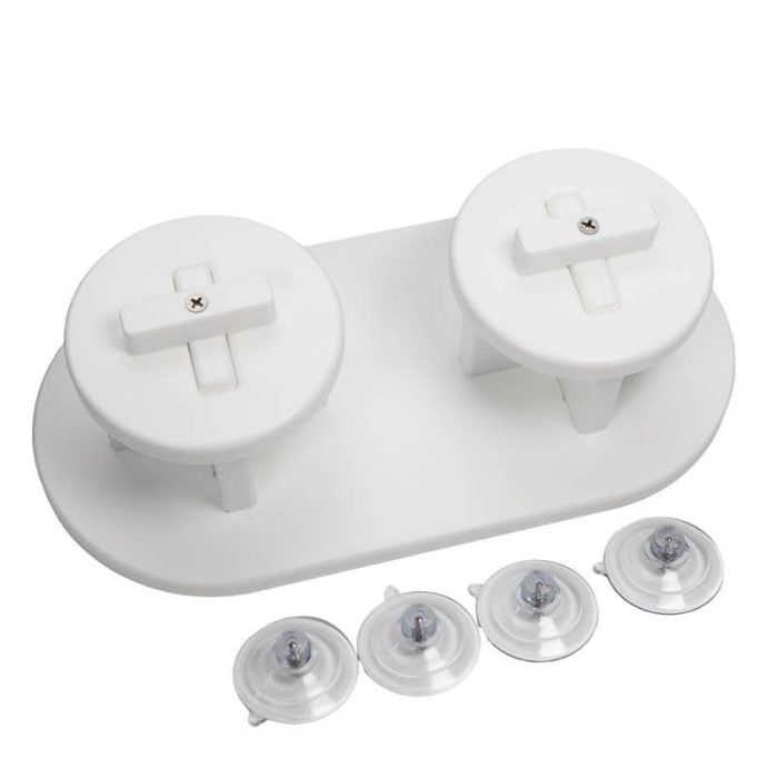 Dual Leader Spool Holder for Boat Tackle Stations and Rigging Areas