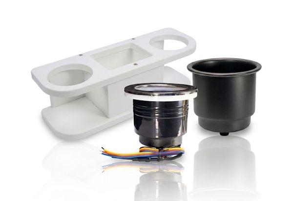 marine grade cupholder and caddies for boat
