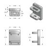 HDPE protected blade knife and pliers holder for boats