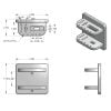 boat plier and knife holder dimensional drawing