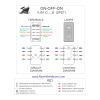 VJD1-G66B ON-OFF-ON DPDT terminal and lamp circuit diagram