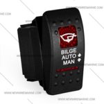 Auto Man Key Switch Bilge Auto/Man Rocker Switch | Carling Contura II | Illuminated | Accessory