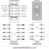 DPDT backlit rocker switch wiring diagram