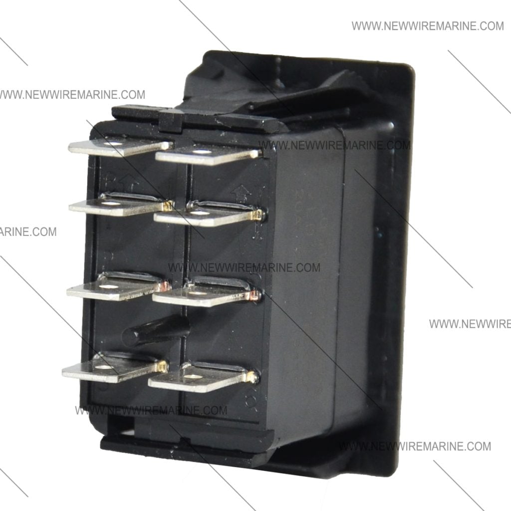 (ON)-OFF-(ON) | Marine Rocker Switch | Carling VLD1 | New Wire Marine